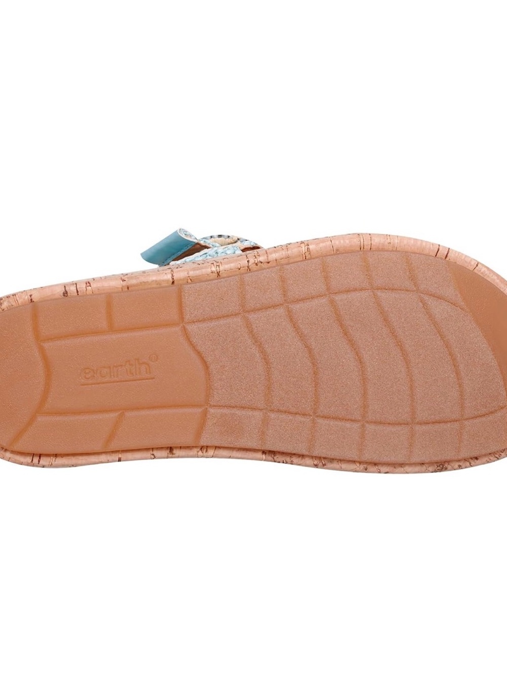 Earth Sky Blue Braided Cork Slide with Buckle - Picture 4 of 8
